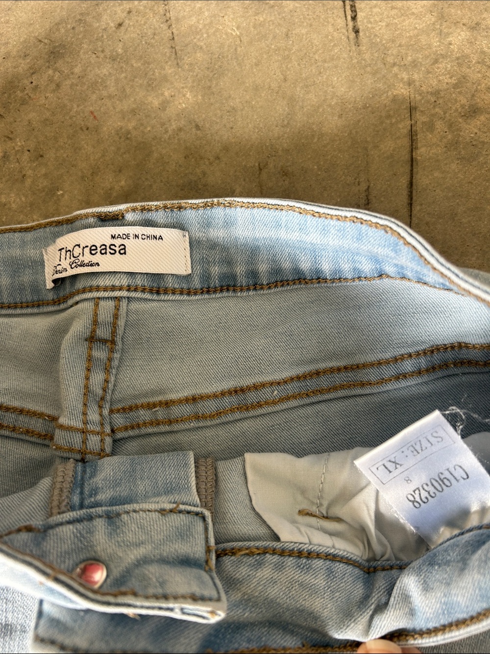 American Eagle Outfitters, Aeropostale, & ThCreasa Blue Jean Distressed Shorts - Picture 11 of 13